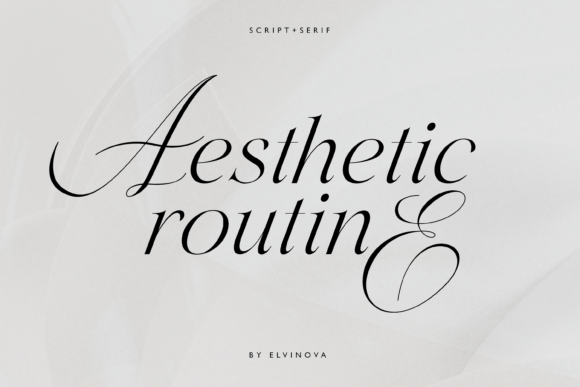 Aesthetic Routine Duo: A Handwritten Font with Editorial Grace