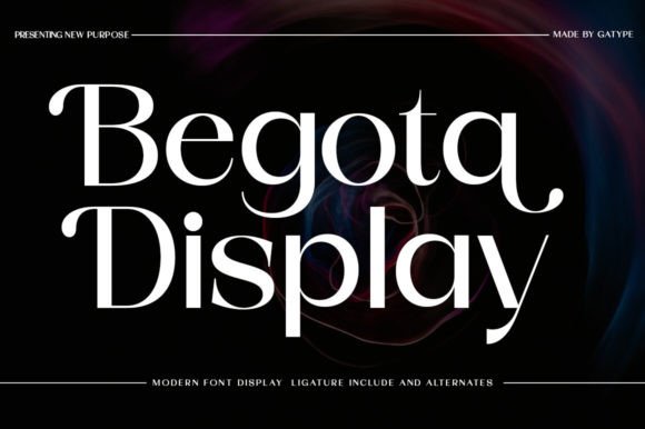 Begota Display: A Bold Serif Font for Editorial Design