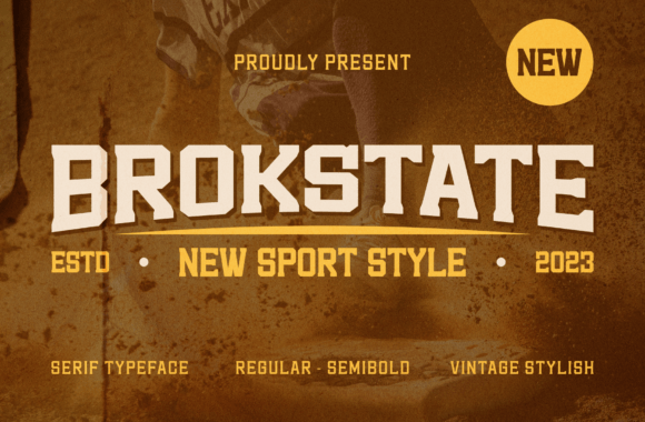 Brokstate: A Sporty Font That Elevates Brand Identity