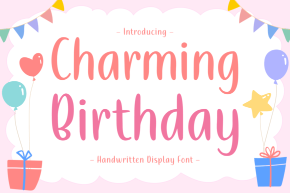 Charming Birthday Font for Branding Projects