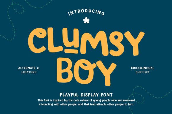 Clumsy Boy Font for Lighthearted Branding Projects