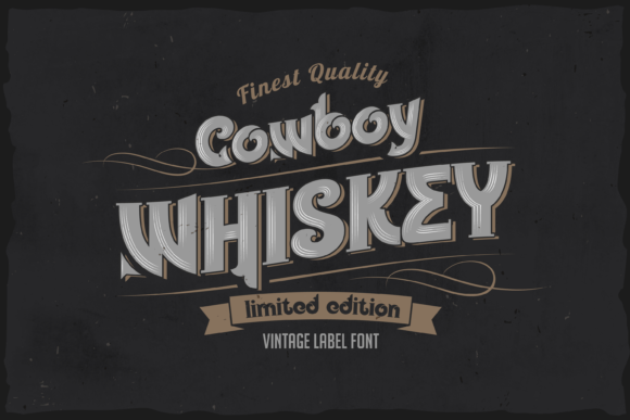 Cowboy Whiskey Font for Bold Web Design