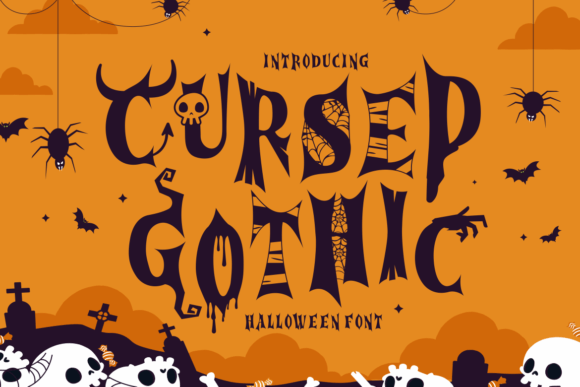Cursed Gothic Font for Editorial Design