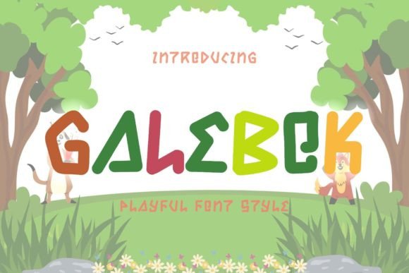 Galebok: A Cute Display Font for Handmade Creations