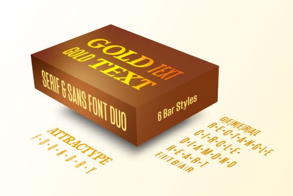 Goldtext: A Bold Font for Handmade and Commercial Projects