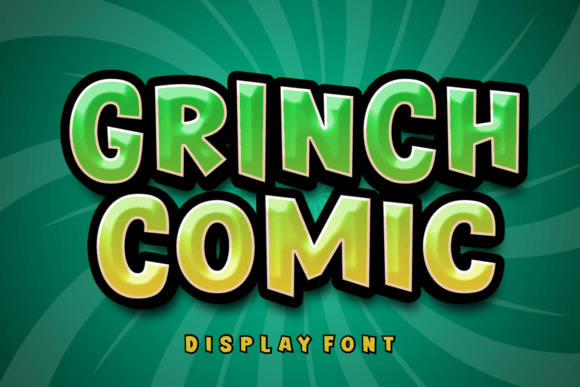 Grinch Comic: A Playful Display Font for Bold Visuals