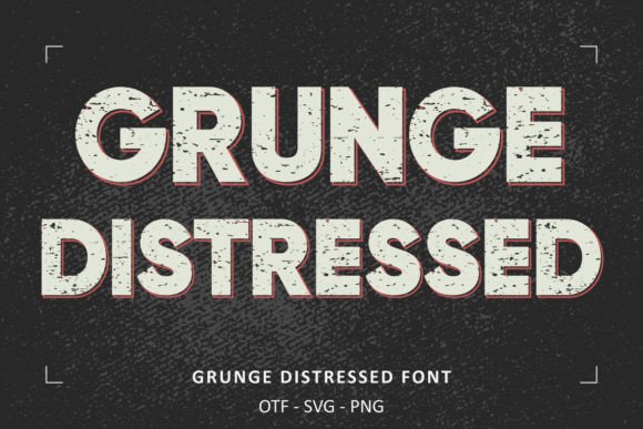 Grunge Distressed: A Vintage Font for Editorial Design