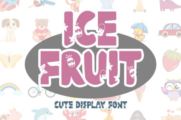 Ice Fruit Font for Business Branding and Design