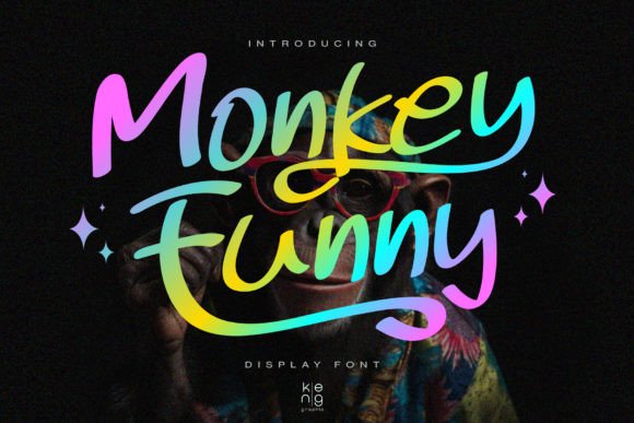 Monkey Funny: A Playful Typeface for Editorial Creativity