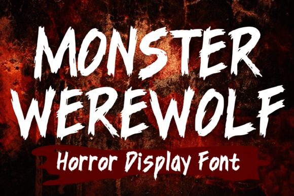 Monster Werewolf Font for Business Branding