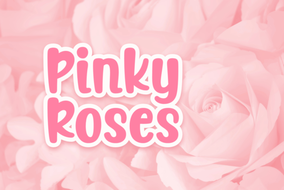 Pinky Roses: A Display Font with Handcrafted Charm