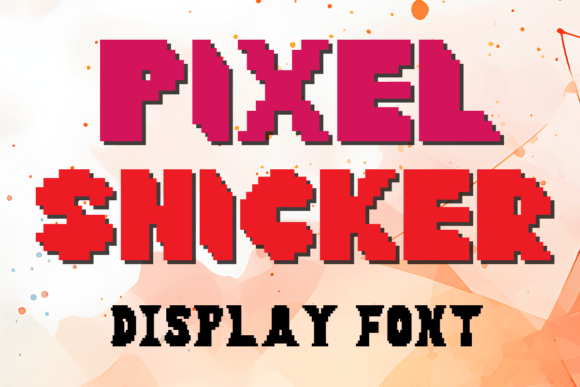 Pixel Snicker Font for Editorial Design