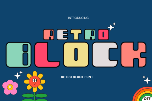 Retro Block Font for Modern Editorial Design