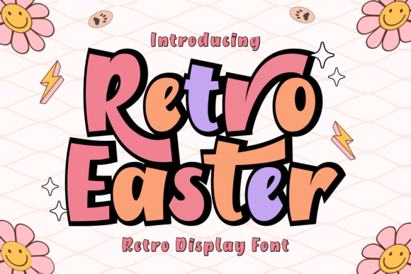 Retro Easter Font for Branding and Design