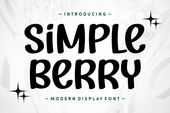 Simple Berry: A Display Font for Modern Branding