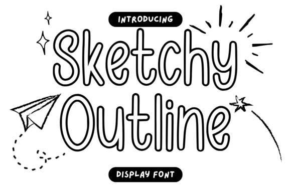 Sketchy Outline: A Display Font with Character