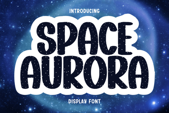 Space Aurora Font for Handmade Creations