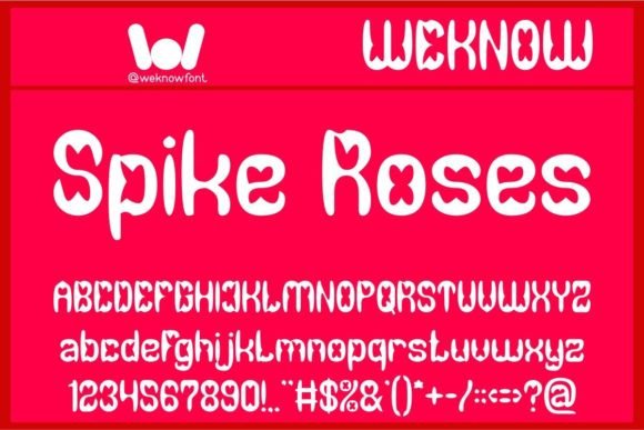 Spike Roses Font for Bold Branding