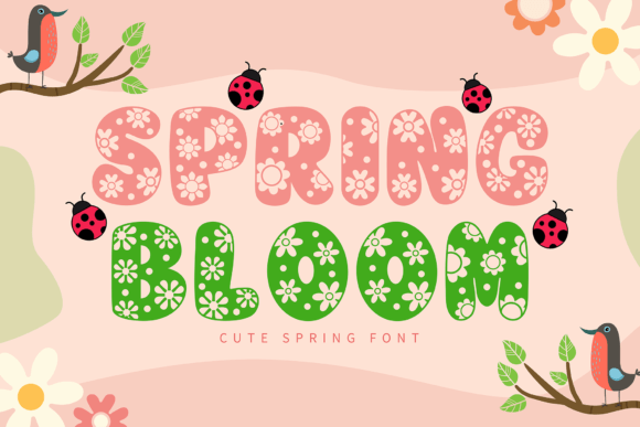 Spring Bloom Font for Vibrant Digital Campaigns