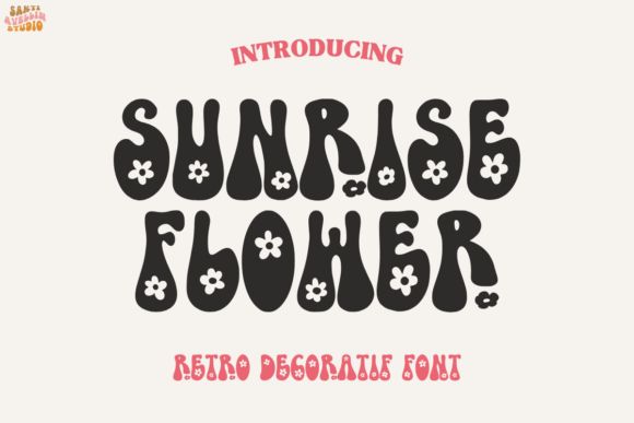 Sunrise Flower: A Display Font for Digital Branding