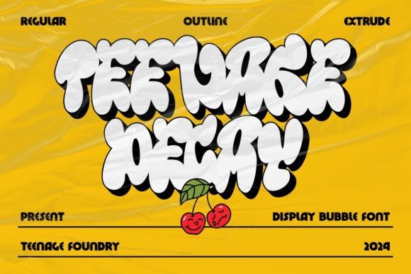Teenage Decay: A Bold Display Font for Urban Branding