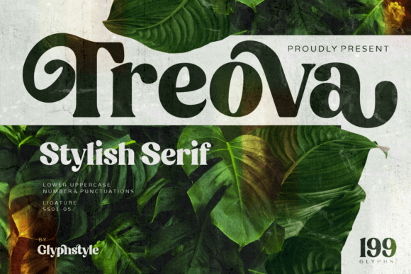 Treova: A Stylish Display Font for Modern Branding