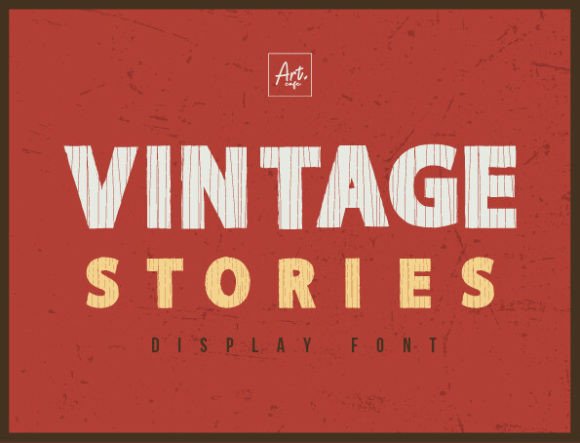 Vintage Stories Font for Web Design