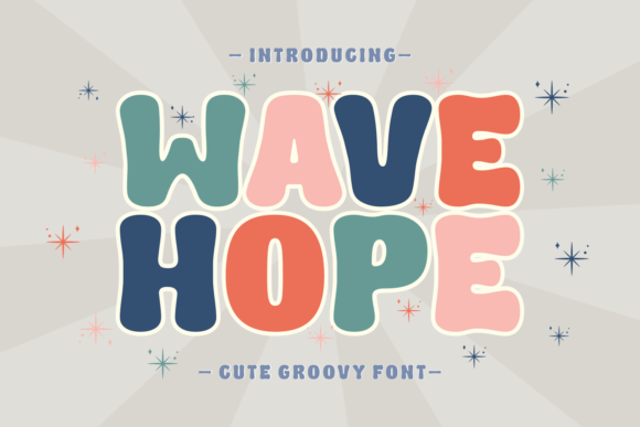 Wave Hope: A Playful Display Font for Editorial Design